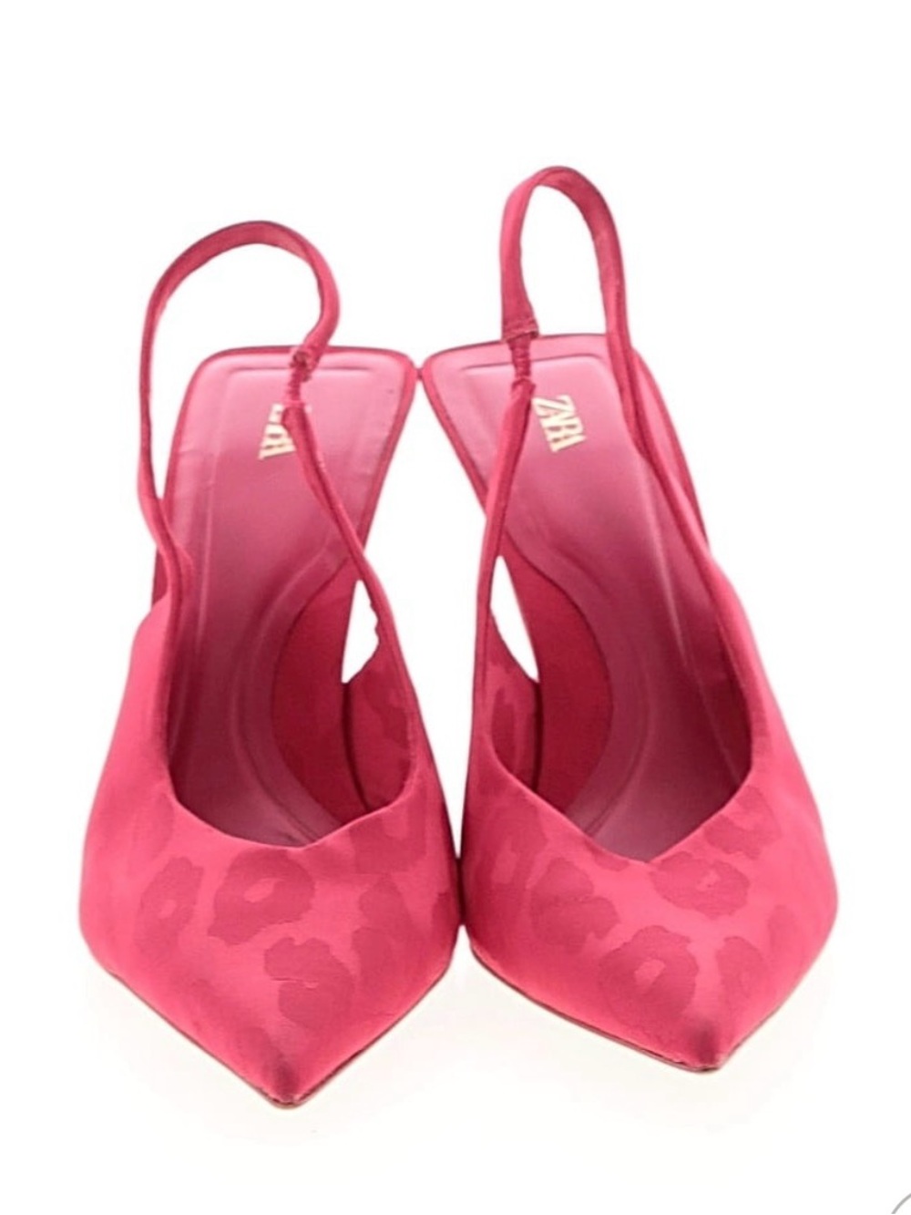 ZARA Fuchsia Slingback Pointed Pumps